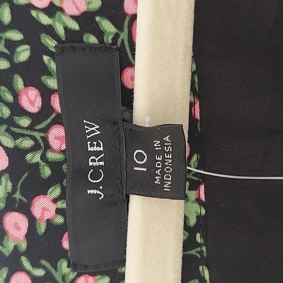 J.Crew Smocked Short Sleeve Floral Midi Dress 10 - Picture 5 of 11